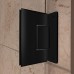 DreamLine Unidoor Plus 32 in. W x 34 3/8 in. D x 72 in. H Frameless Hinged Shower Enclosure  Frosted Band  Satin Black - SHEN-24320340-HFR-09 - B07H6SJ6GW